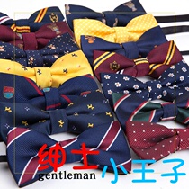 Child-tied gentleman England wind boy suit shirt dress small tie show butterfly-bow baby tide