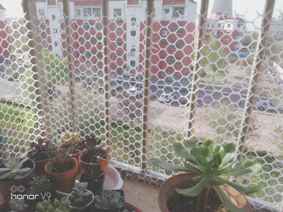 Balcony guardrail hoardings Household plastic enclosed anti-theft window protective net Children's safety net baffle balcony