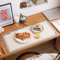 Left Salt Downtown Sweet Street Leather Pad Dessert Decorated Student Food Pads Dish Pads Pet Pads