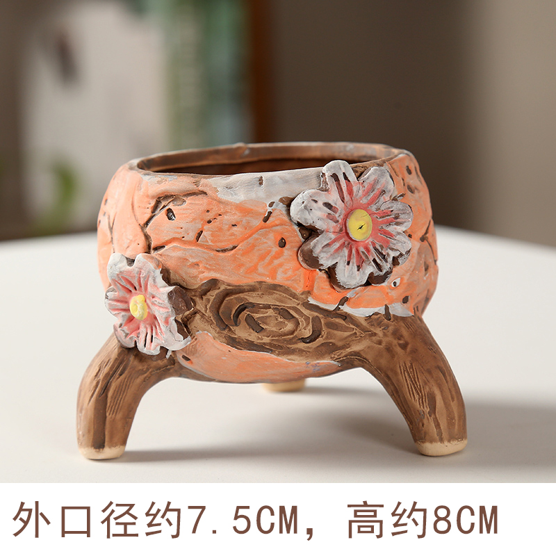 End flower pot in Korean coloured drawing or pattern, fleshy through pockets some ceramic porcelain flower creative move, lovely specials