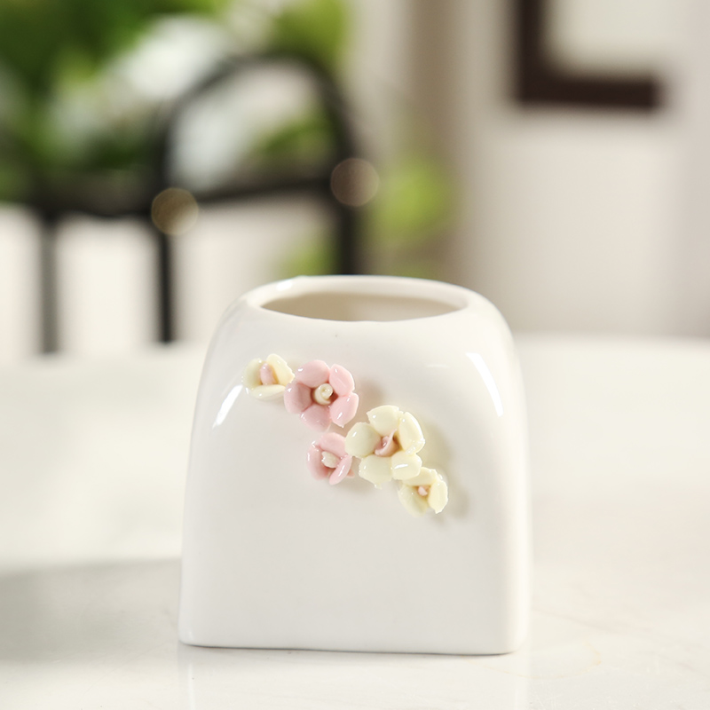 Thumb end pinch flower small basin of Korean fleshy flowerpot fleshy white porcelain basin of mini little old running the indoor and pure and fresh