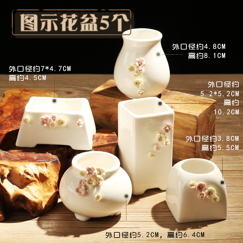 More special offer a clearance meat meat meat flowerpot ceramics basin Lao - zhuang biscuit firing breathable rural thumb restoring ancient ways its creative move