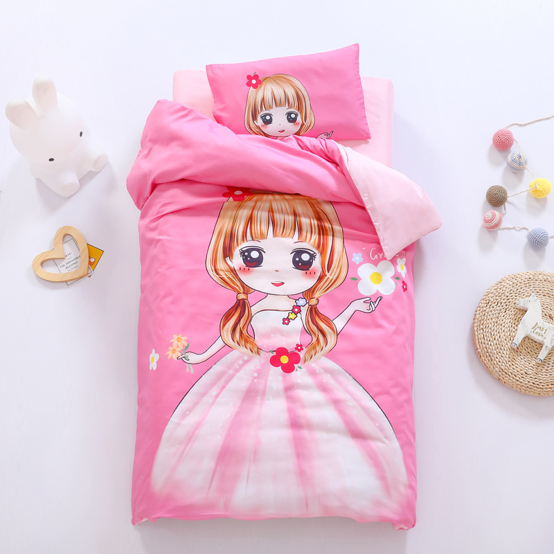 Baby Kindergarten Quilt Three Sets Winter Children Nap Special Spring Summer Quilt Cover Quilt Core Pure Cotton Full Cotton Woman