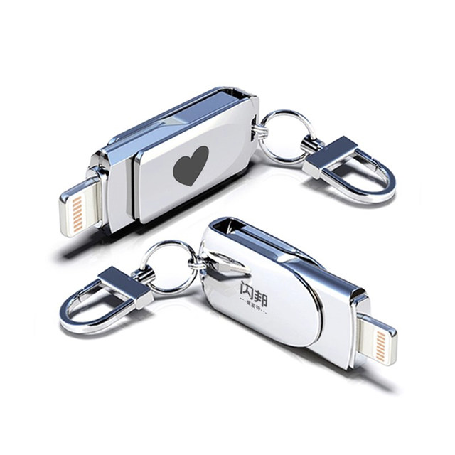 Mobile Phone Photo Album Video and Photo Storage and Backup Dual-Purpose USB Flash Drive 64g High-Speed Encrypted USB Flash Drive Suitable for Apple