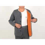 . Trung niên già đồ lót ấm cardigan bộ cộng với nhung cộng dày mỡ mùa thu và mùa đông cao niên nam sân lớn mở.