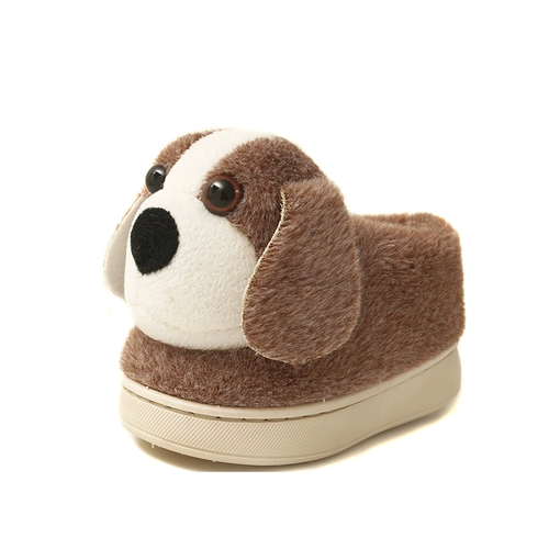 Зимние мультяшные тапочки, детская утепленная обувь для мальчиков, 1 лет