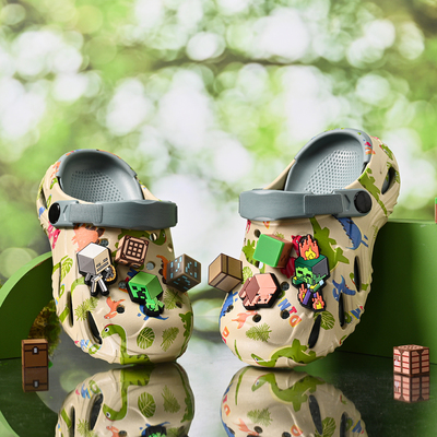 Minecraft Children's Clogs Boys' Slippers Non-Slip Boys' New Summer Baby Beach Shoes Sandals for Bathing — 4