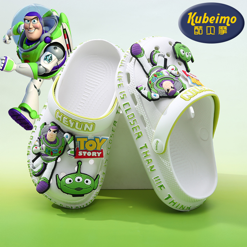 Children's Crocs Buzz Lightyear Boys' Slippers Summer Big Kids Toddler Kids Soft Sole Non-Slip Silent