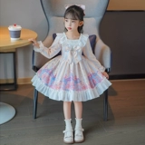 Весенний наряд маленькой принцессы, детская юбка, осеннее платье, стиль Лолита, в западном стиле, осенний
