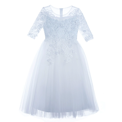 Детское летнее свадебное платье, вечернее платье, элитное пианино, наряд маленькой принцессы, изысканный стиль