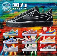 Thay đổi bùng nổ trở lại vẽ tay graffiti tự làm đôi giày tùy chỉnh trở lại thiên đường giày vải canvas nam và nữ giày thủy triều giày thể thao bitis nữ