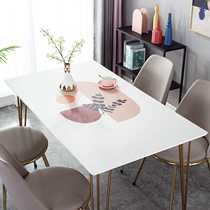High level sense TPU table cloth waterproof and anti-wash rectangular cloth art high-end luxurious tea table table cloth plastic