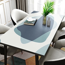Nordic light lavish and waterproof anti-oil and burn-free rectangular leather table cloth tea table cushion table cloth table cloth