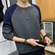 Thời trang thanh niên áo len cotton của nam giới 20 mùa xuân và mùa thu áo pull mùa xuân mới cổ tròn lỏng lẻo kích thước lớn thể thao giản dị hàng đầu - Thể thao lông cừu / jumper
