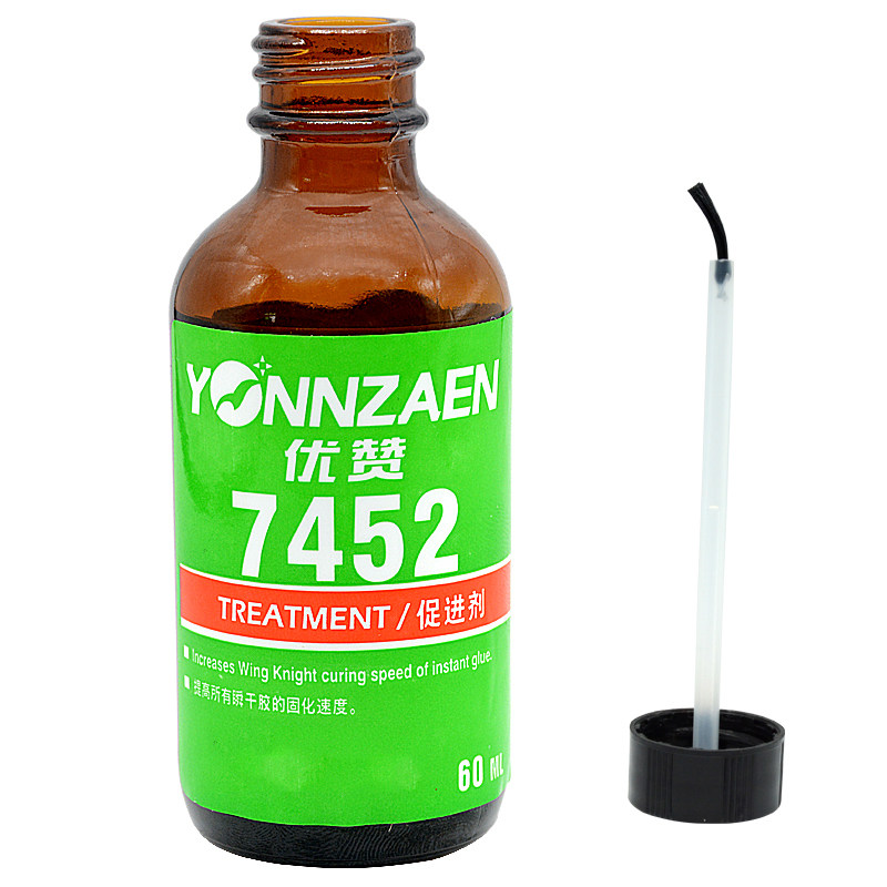 7452 Accelerator 502 Speeder 401 Quick-Drying Adhesive Instant Adhesive Quick-Curing Agent Drying Agent Speed-Up Agent Powerful Whitening-Reducing Metal Plastic Surface Treatment Agent Transparent Liquid Accelerator