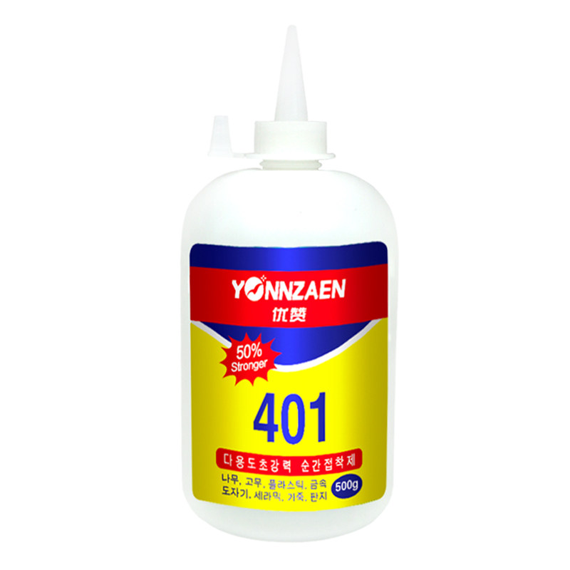 Large Bottle of Korean Version 401 Glue, Strong Adhesive That Sticks Firmly to Metal, Plastic, Ceramics, Rubber, Glass, Shoes, Fishing Gear, Accessories, Toys, and Jewelry, Special Adhesive, Multi-Functional Universal Glue, Instant Glue, 500g