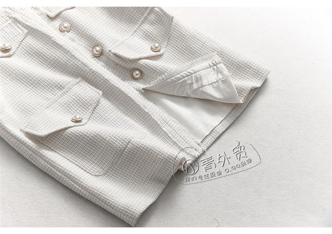 Áo vest nữ tua rua i139 mùa thu mới 2019 nước hoa nhỏ kiểu cổ chữ V túi không tay áo khoác ngoài nữ - Áo vest