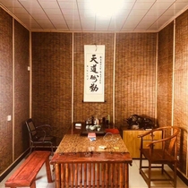 Grass Mat Wall Decoration Reed Curtain Partition Tea Room Decoration Curtain Grass Mat Countryside Field Park Decoration Ceiling Door Curtain