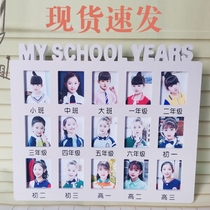 Kindergarten To High School Photo Frame Childrens Birthday Photos Swing Terrace Campus Growth Records Childrens Certificate Photo Remembrance Box