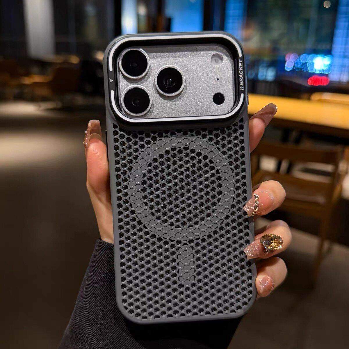 [Anti-Drop and Heat Dissipation Lens Bracket]Suitable for Apple 17 Pro Max Magnetic Phone Case, iPhone 16 Pro Soft Edge Breathable 15/14Pm Full Coverage Anti-Drop I13/12 Ultra-Thin Matte Protective Case