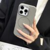 New Carbon Fiber Pattern Suitable for Apple 16 Pro Max Fine Magnetic Ring Phone Case iPhone 15 Pro Kevlar Pattern Skin-Feel Matte 14Pm Full-Body Anti-Drop iPhone 16 Protective Case with Metal Lens