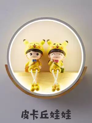 Bedroom wall lamp Nordic bed head lamp Modern simple living room aisle creative personality girl wedding room bedroom lamp