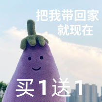  Shake the little red book with the same eggplant doll Mr doll eggplant plush toy pillow doll small birthday gift