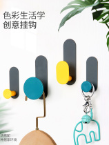Clothes hanger wall hanging wall clothes hook non-perforated door entrance porch wardrobe shoe cabinet cloakroom clothes hook