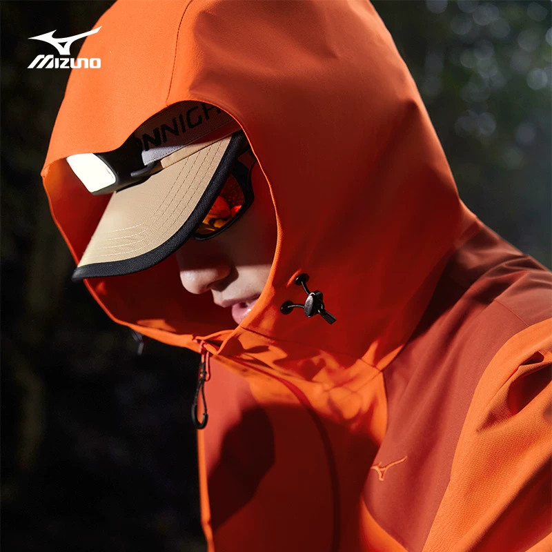 Mizuno, ветронепроницаемая куртка для мужчин и женщин с капюшоном