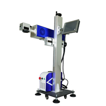 Automatic on-line flying assembly line laser marking fiber co2 laser engraving Batch date coding lettering machine