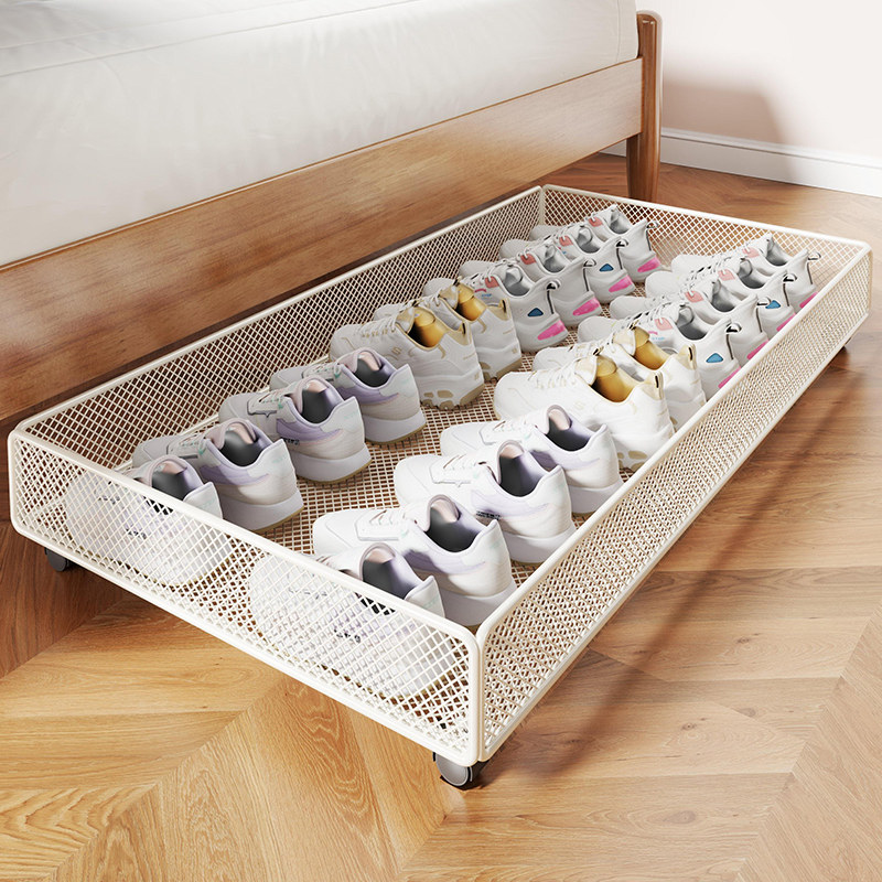 Baseboard drawer-type shoe cabinet tray! a magical tool for placing ...