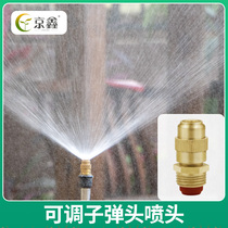 Atomization nozzle High pressure ultra-fine nozzle site Dust Dust Protection Spray Head Gardening Greenery Sprinkler 4 Points Copper Spray Head