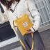 Túi đựng điện thoại di động 2019 mới dành cho sinh viên Hàn Quốc phiên bản mini in túi nhỏ nữ túi vải vai messenger túi đựng tiền xu - Túi điện thoại