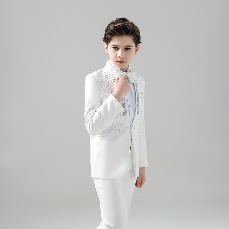 Children's host dress suit suit flower boy boy suit handsome model catwalk piano costume handsome