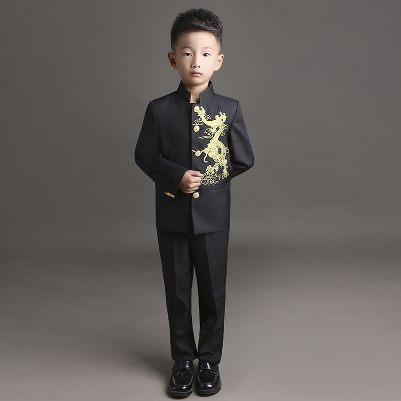 Children's dress boy suit suit handsome Zhongshan suit Boy small host model catwalk piano costume