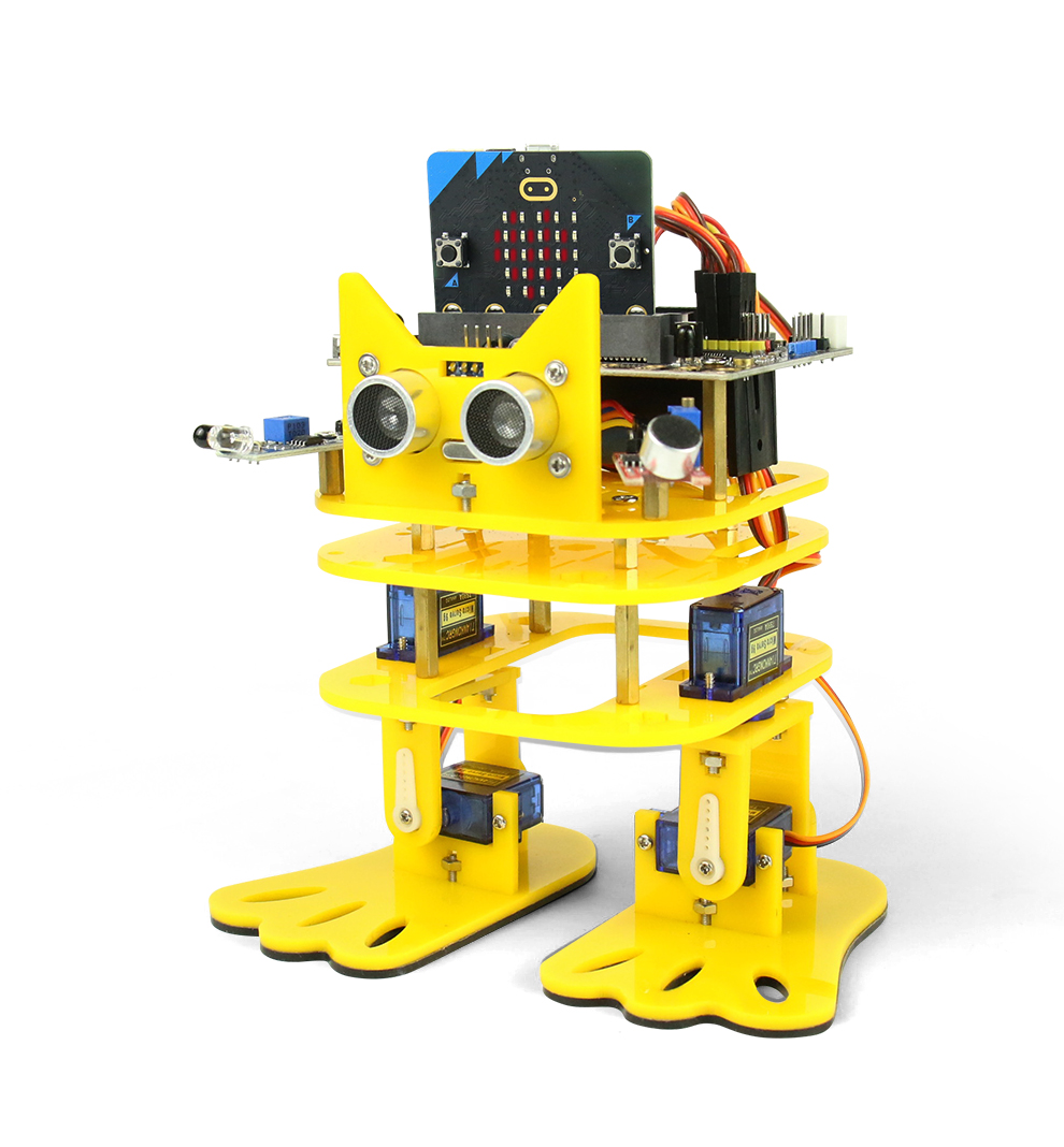 microbit开发板扩展板双足机器人舞蹈步行 STEAM创客中小学教育