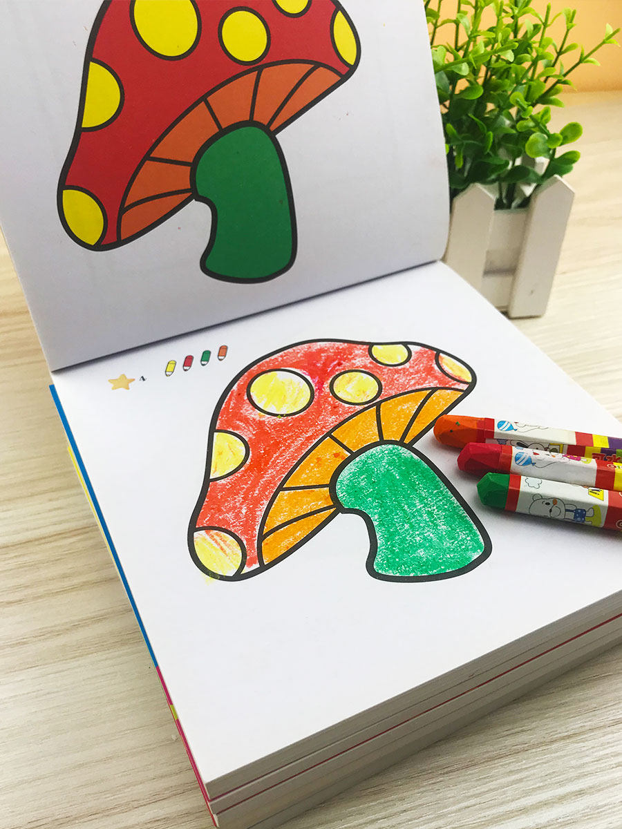 Baby coloring book Children's drawing book 2-3-6 years old kindergarten Doodle coloring picture book Picture painting book set