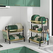 Kitchen storage rack hanging bowl rack drain rack bowl chopsticks storage box dish rack supplies Household Encyclopedia