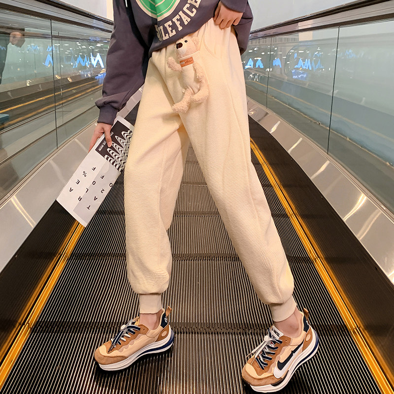 Girls pants autumn girls 2022 new spring and autumn wear children's sweatpants in large children's net red casual pants