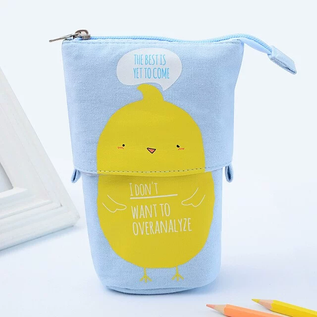[Карандашница в виде кота из мультфильма кайт-кус Kawaii тканевая косметичка]
