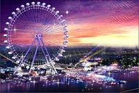 Лазурное колесо обозрения, 1000 штук