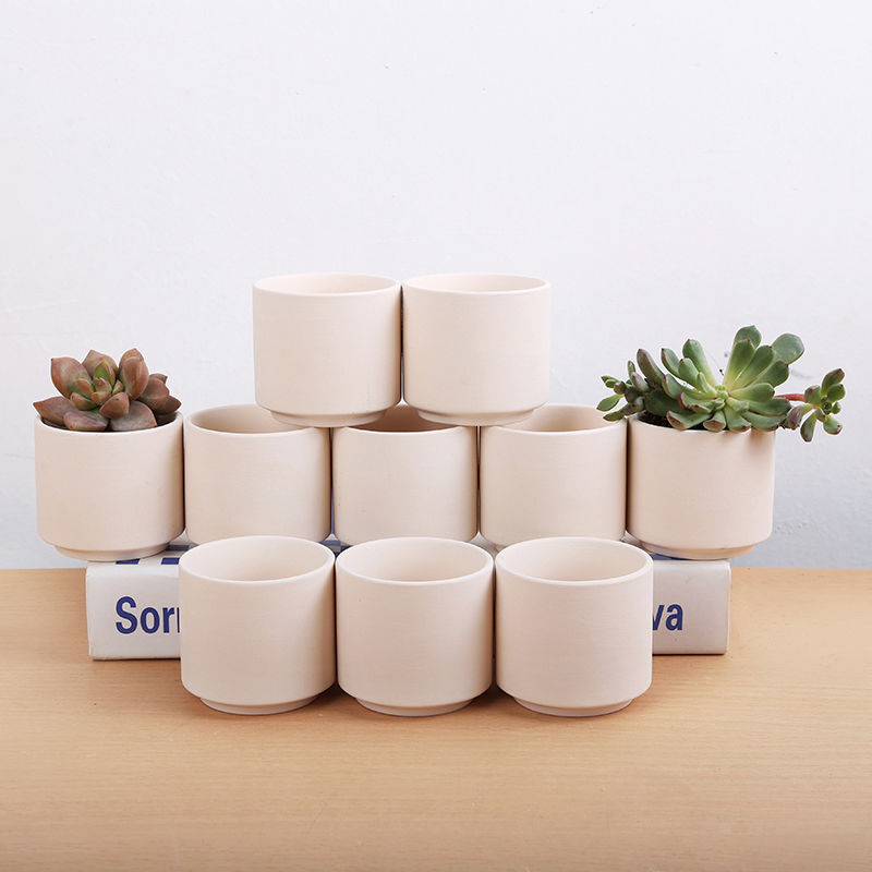 Thumb basin 9.9 package mail more than 10 meat cooks, DIY can hand - made ceramic flower POTS, coarse pottery basin of green plant meat basin clearance