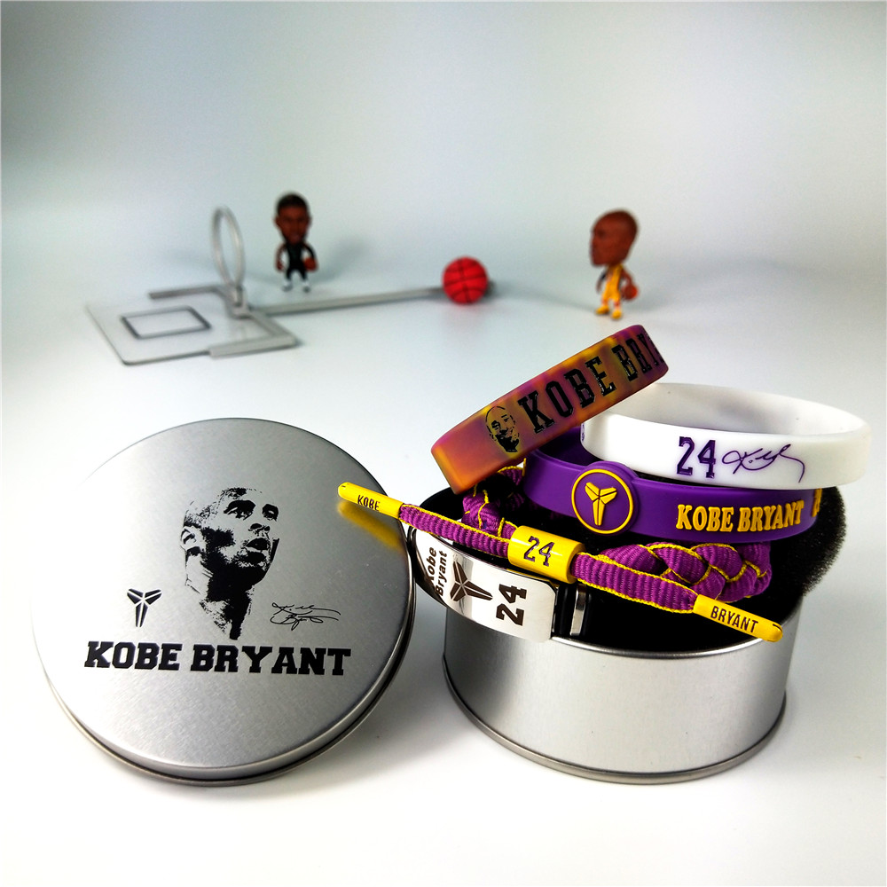 About Kobe's retirement around 24 basketball sports bracelet set souvenir collection birthday gift creative decoration