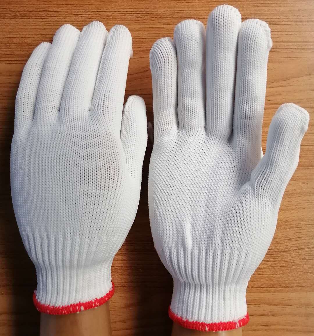 Double-king 480 gr red side fine yarn nylon gloves breathable abrasion-resistant sub-finger universal full 120 Double offer 800 Double package