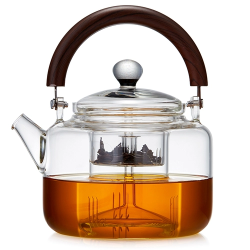 Стеклянный вместительный и большой заварочный чайник для домашнего использования, увеличенная толщина