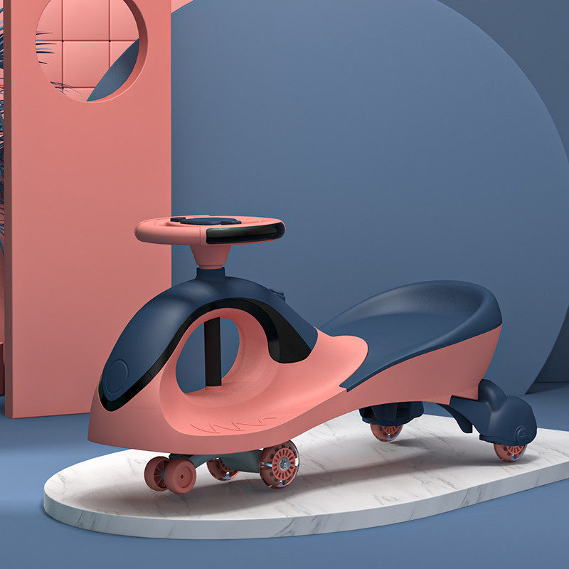 儿童扭扭车防侧翻万向轮滑行车子1-2一3岁宝宝妞妞滑滑摇摆溜溜车