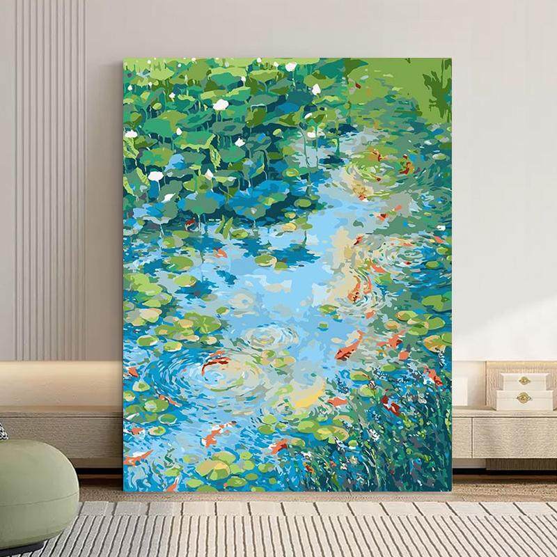 震惊!自己涂油彩画居然能治愈内耗?风景花卉DIY数字油画成打工 震惊!自己涂油彩画居然能治愈内耗?风景花卉DIY数字油画成打工