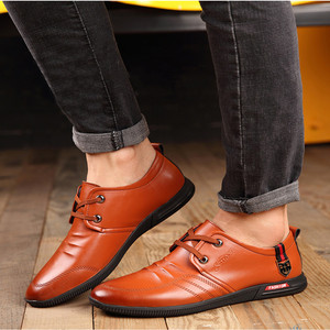 男潮鞋英伦百搭休闲皮鞋豆豆鞋