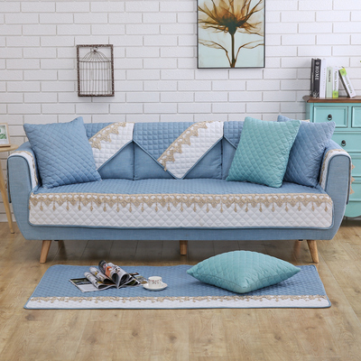 沙发垫四季布艺防滑坐垫全包套罩