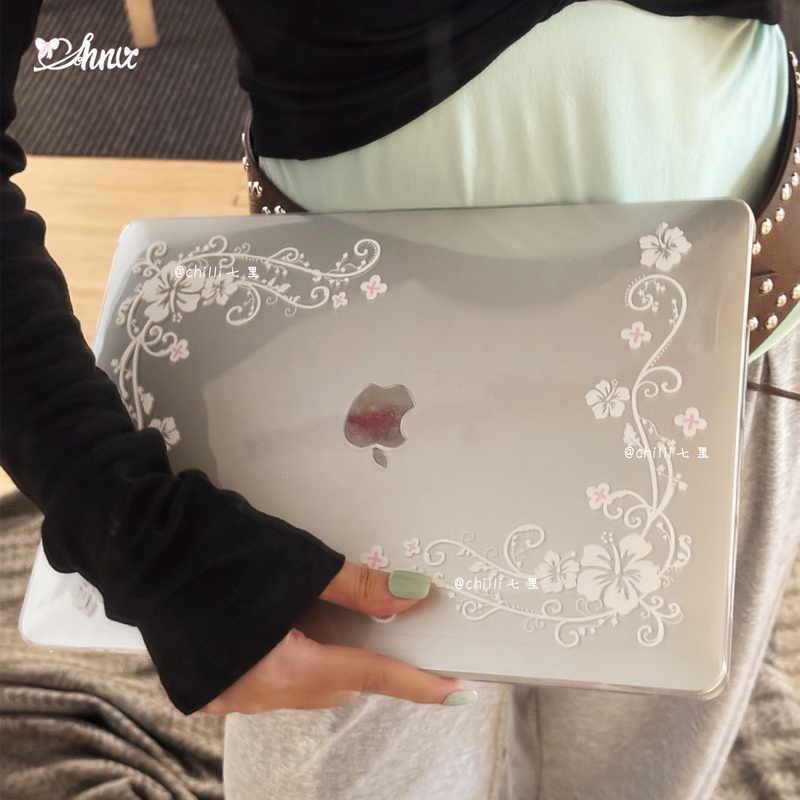Chilli Qili Original Retro Vine Hibiscus Flower Case Suitable for 2026 M4/M5/Neo Notebook MacBook Pro Apple Computer 13inch Protective Case Anti-Collision Chilli Qili Original Retro Vine Hibiscus Flower Case Suitable for 2026 M4/M5/Neo Notebook MacBook Pro Apple Computer 13inch Protective Case Anti-Collision